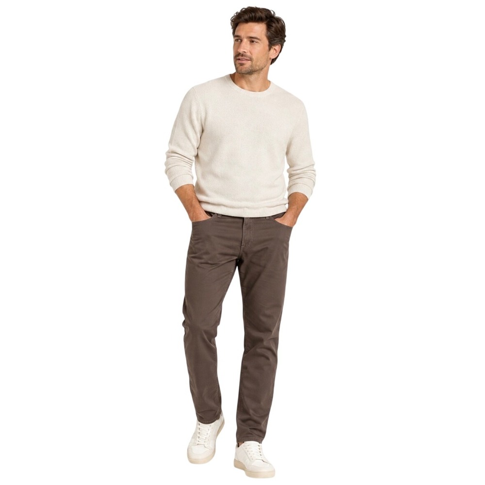 AG Adriano Goldschmied Everett Slim Straight Pants Brown 38x32 1794CMPPORD